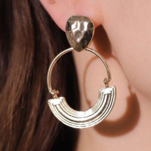 18K Gold-Plated Drop Earrings For Women - Picture 2 of 3